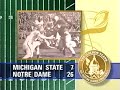 #1 Notre Dame vs. MSU - 1948 & 1949 #1 Notre Dame vs. MSU - 1948 & 1949