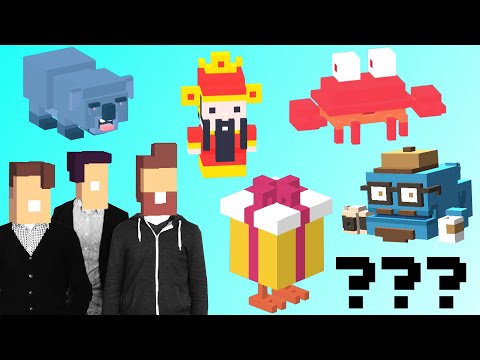 Crossy Road ALL 8 SECRET CHARACTERS UNLOCK! | From Cai Shen to Hipster Whale | Android, iOS