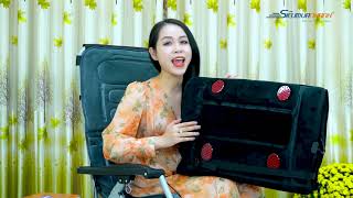 Nệm Massage Toàn Thân FUKI nhiệt và hồng ngoại FK-M799 (màu xám)