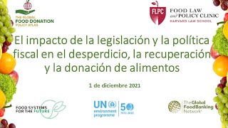 Harvard FLPC &amp; GFN - Ley tributaria y donaciÃ³n de alimentos