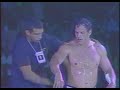 (PART 2 OF 4) This is one of the most famous and one of the most requested ADCC matches ever! Mark Kerr had long been winning matches in ADCC only with his grappling! He would score points taking his opponents down and wait for the time to expire! Well, this strategy was working until he met Arona: many have tried, but NOBODY beats Arona in the Wrestling game and NOBODY beats Arona in strategy game! Ricardo has the best no gi take down technique I've ever seen! His shots are so accurate and so fast that he manages to take Wrestling experts like Kerr down with ease using nothing but basic techniques like the Baiana (Double Leg Take Down)! Also notice that Kerr was much heavier than Arona! The Brazilian crowd must have gone wild during this fight, but, unfortunately, we can't hear it due to the music! That's Zé Mário 