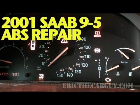 Solving 2001 Saab 9-5 ABS/TCS/CEL Problem -EricTheCarGuy