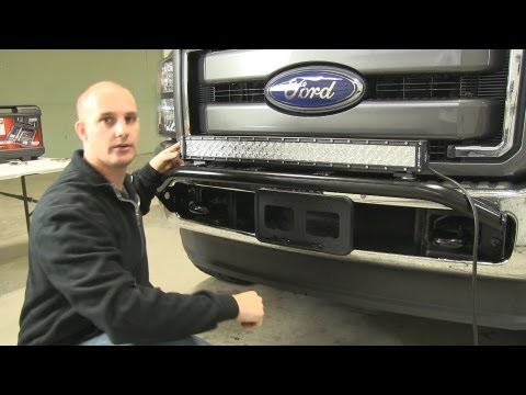Installation of a 30″ LED light bar from Bulldog. Mounted on a 2011 Ford F250 Super Duty