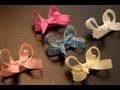 How to make infant/baby hair bows that stay in the hair (velcro bow tutorial)