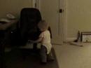 Willy attempts to climb the chair