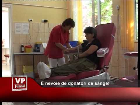 E nevoie de donatori de sânge!