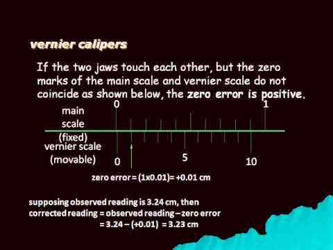how to measure zero error