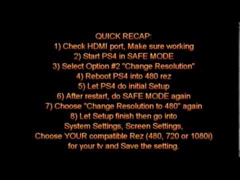 how to fix ps4 hdmi