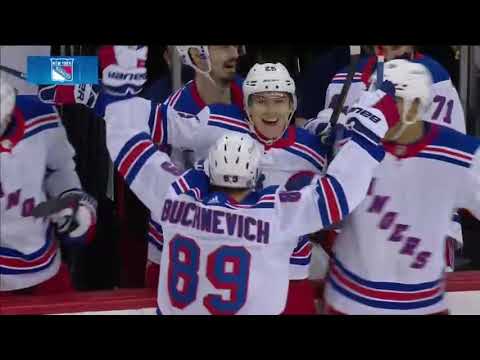 Pavel Buchnevich sets up Libor Hajek goal vs Devils (2021)