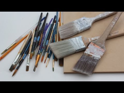 how to clean oil paint from a brushes