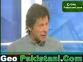 Imran Khan live with Talat Hussain on Aaj TV 1/4