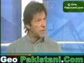 Imran Khan live with Talat Hussain on Aaj TV 1/4