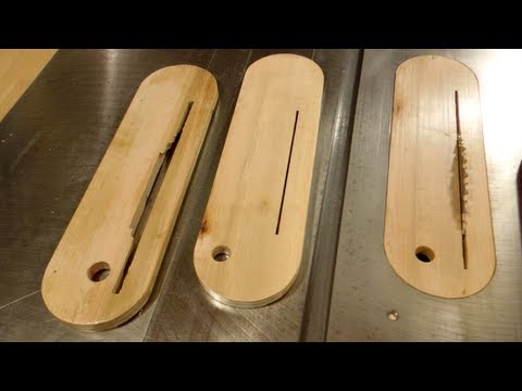 Making zero clearance table saw inserts