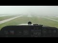 Cessna 172 IFR Visual Approach during Rain Storm