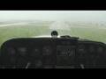 Cessna 172 IFR Visual Approach during Rain Storm