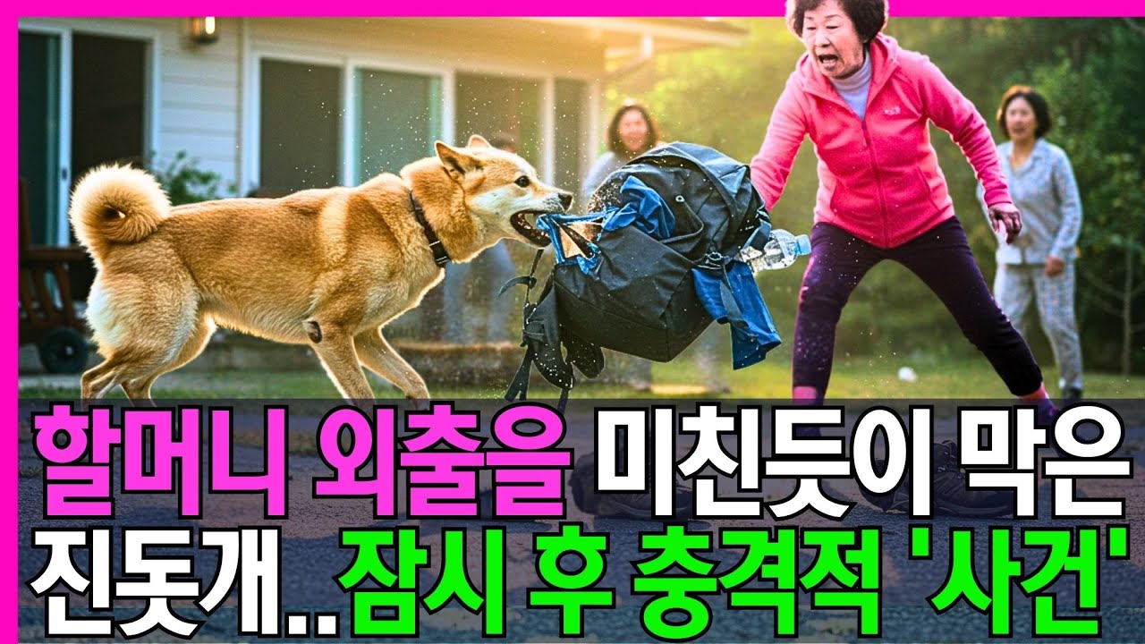 할머니의 외출을 미친듯이 막은 진돗개..잠시 후 충격적인 '진실'이 밝혀지는데..