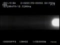 In situ observation of fiber fuse propagation (over-exposed)