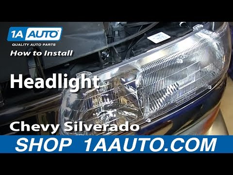 How To Install Replace Headlight 1999-06 Chevy Silverado Tahoe Suburban