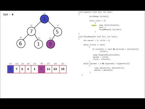 how to perform heap sort