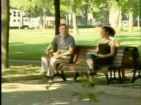 joke - Practical joke where a guy pretends his pants get caught between the slats of a park bench, and rip when he gets up.