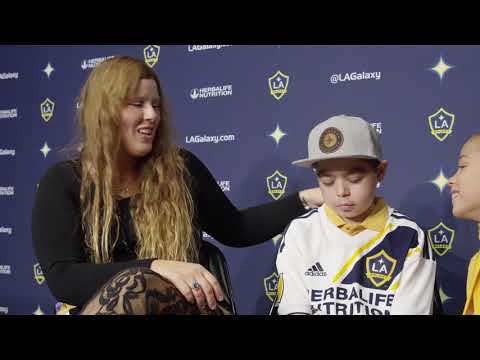 Video: 10-year-old bone marrow recipient surprised by his donor at halftime of the LA Galaxy game
