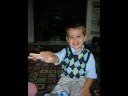 Jackson Whitney turns two in Grundy. Video slide show of cake, presents, and the birthday song.