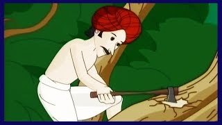 The Woodcutter's Axe In Tales Of Panchatantra Hindi Story For Kids