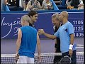 Federer/Borg - Blake/McEnroe Fun Doubles at KL 08