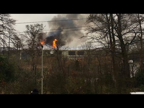 Chester/Grobritannien: Der Zoo steht in Flammen - das Monsoon Forest Habitat ist abgebrannt