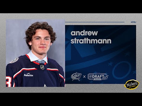 Andrew Strathmann shares bond with fellow Blue Jackets prospects | Media Availability (6/29/23)