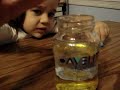 BPA Bottle Reuse Idea: Oil, Water and Color Experiements