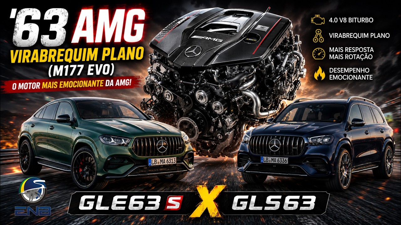 Nota #69 - Os novos motores 63 AMG de virabrequim plano nas Mercedes GLE e GLS