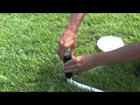 how to unclog sprinkler line