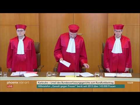 Urteilsverkündung des Bundesverfassungsgerichts zum ...