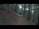David descending Third Divide in Downieville, CA