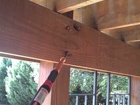 Dangerous Incorrect Built Patio Deck Found by Home Inspector Nashville 