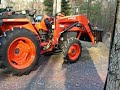 Kubota L2800 fun with the trash Kubota L2800 fun with the trash