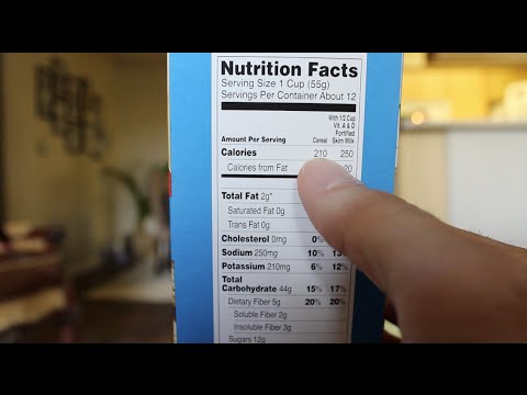 how to read nutrition facts