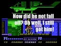 silly billy lee fights some guys on the rooftops whilst cracking some pathetically immature jokes.