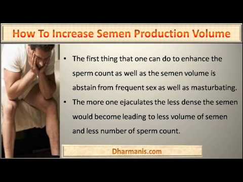 how to get more semens