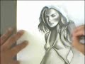 portrait d'ali larter .temps r�el de r�alisation 1 heure