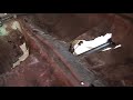63 impala video 47 choping out the rusted metal in the trunk