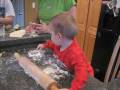 Roman making Pierogi