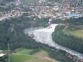 Flight over the Rhein Falls, Switzerland
