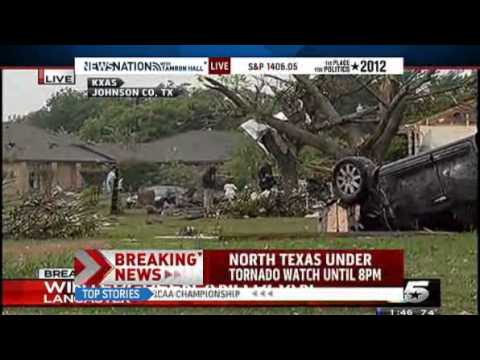 Schneider Trucking yard destroyed by Tornado in Dallas