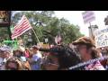 Glenn Beck bullhorned by WeAreChangeSA @ San Antonio Tea Party