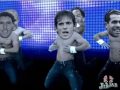 Manchester City Dance: Mark Hughes, Carlos Tevez, Roque Santa Cruz, Gareth Barry, Joleon Lescott