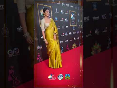 Actor Shriya Saran graces red carpet at closing ceremony of 55th IFFI