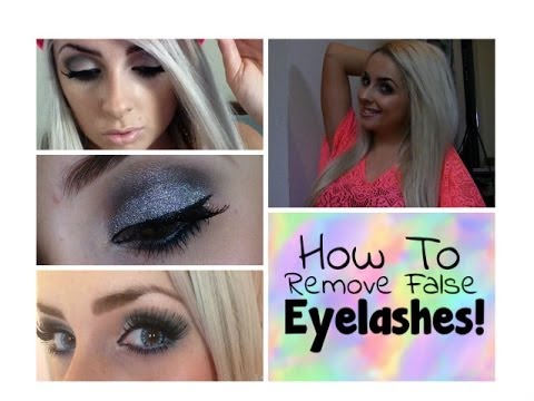 how to remove fake eyelashes