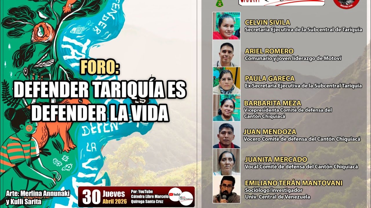 Foro: Defender Tariquía es defender la vida